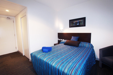Hotel rooms at the Landing Port Hedland.